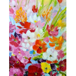 Painting flowers abstract
