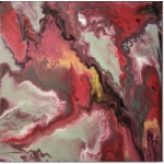 Abstract acrylic painting