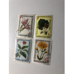 Postage stamps flowers