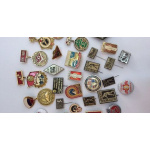 collection of badges from the times of the USSR