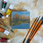 Painting a pond alone